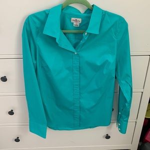 J Crew M blue button down shirt!